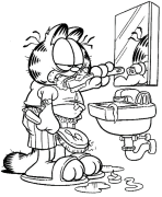 Garfieldas Internetinis Dažymas